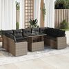 vidaXL Garden Sofa Set Grey and Dark Grey