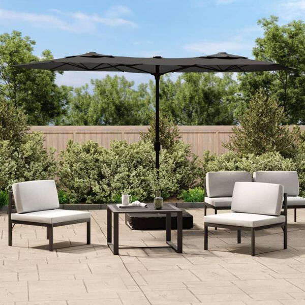 vidaXL Garden Parasol Anthracite, Dark Grey