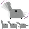 vidaXL Recliner Chair Light Grey Fabric (100% polyester), metal, plywood