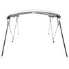 vidaXL 4-bow Bimini Top with Sidewalls 95.7x(90.6-96.1)x53.9"
