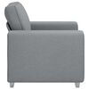 vidaXL Sofa Light Grey 39.37 x 30.31 x 32.28 in Fabric