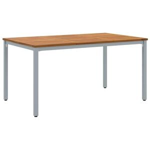 vidaXL Outdoor Tables Natural and grey 59.1" x 35.4" x 29.5