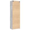 vidaXL Storage Cabinet Grey Sonoma Engineered Wood Tall Storage Cabinet