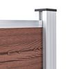 vidaXL Garden Fence WPC 68.9"x41.3" Brown