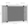 vidaXL Insect Screen White Aluminum frame, Fiberglass mesh with PVC coating
