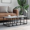 vidaXL Coffee Table Grey sonoma Engineered wood, metal