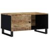 vidaXL Coffee Table Natural wood and black
