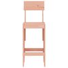 vidaXL Bar Stool Set of 2 Natural Wood Solid Douglas Fir Wood Standard