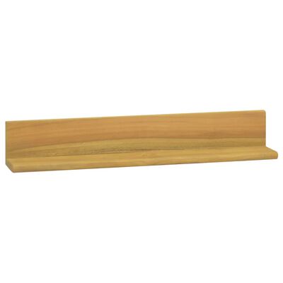 vidaXL Wall Shelves 2 pcs 23.6"x3.9"x3.9" Solid Wood Teak
