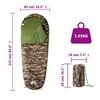 vidaXL Mummy Sleeping Bag for Adults Camping 3 Seasons