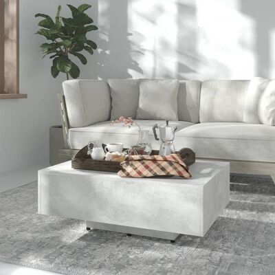 vidaXL Coffee Table Concrete Gray 33.5"x21.7"x12.2" Engineered Wood