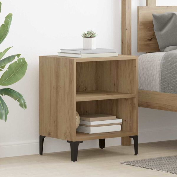 vidaXL Bedside Cabinet artisan oak 15.7" x 11.8" x 19.7
