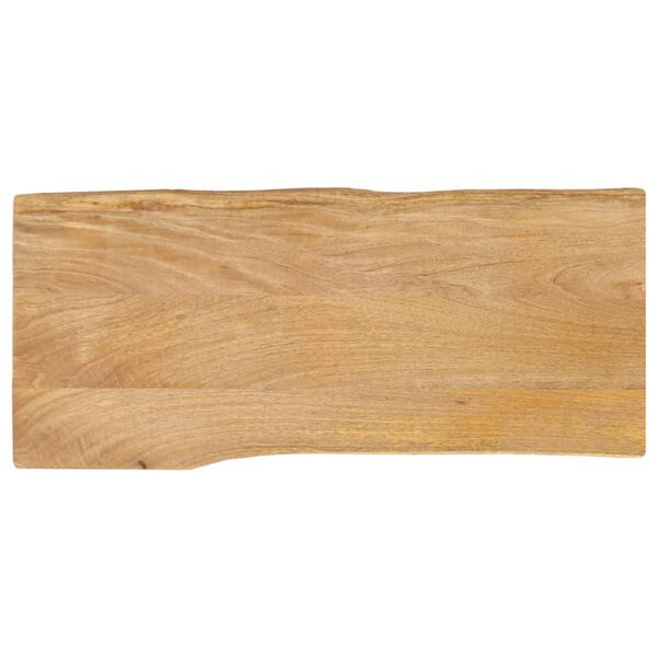 vidaXL Table Top Natural wood Solid mango wood 35.4 x 15.7 x 1.5 in