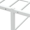 vidaXL Bed Frame Metal Bed Frame Rectangular White Bed Frame