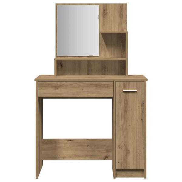 vidaXL Dressing Table Artisan Oak Engineered wood Medium Dressing Table