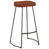 vidaXL Bar Stool Set of 2 Brown, Black