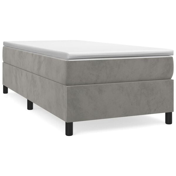 vidaXL Bed Frame Light Grey