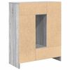 vidaXL Sideboard Gray Sonoma Engineered wood Medium Sideboard