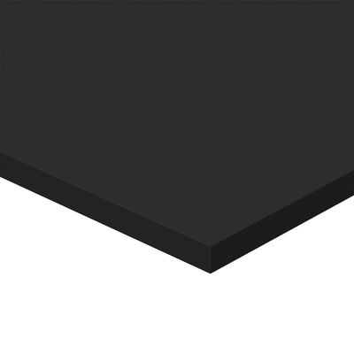 vidaXL Bookshelf Boards 4 pcs Black 15.7"x19.7"x0.6" Engineered Wood