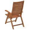vidaXL Garden Chair Set of 4 Natural wood Solid Acacia wood