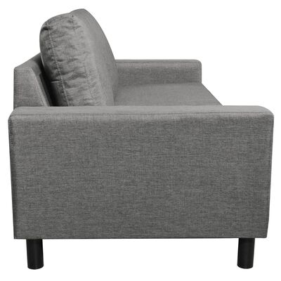 vidaXL 3-Seater Sofa Light Gray