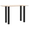 vidaXL Coffee Table Leg Black Powder-coated steel Standard