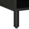 vidaXL TV Cabinet Black Solid rough mango wood, iron Medium Storage