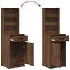 vidaXL Dressing Table 2 pcs Brown 78.5 x 41 x 135 cm Engineered wood