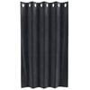vidaXL Curtains with Curtains 2 pcs Dark gray 55.1" x 55.1" Velvet