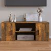 vidaXL TV Cabinet Smoked oak Engineered wood 39.4x13.8x15.7 in