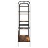 vidaXL Clothes Rack Brown Oak 47.24 x 17.32 x 62.99 in Engineered Wood