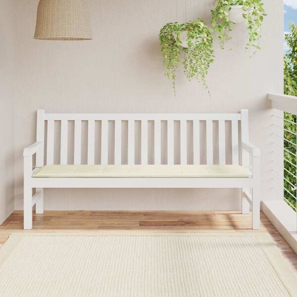 vidaXL Garden Bench Cushion Cream Oxford fabric 70.9 x 19.7 in
