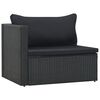 vidaXL Garden Lounge Set Black