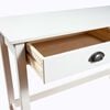 vidaXL Console Table White Solid pine wood Compact Rectangular