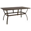 vidaXL Patio Dining Set Set of 4 Brown Textilene, Powder-Coated Steel