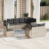 vidaXL Garden Sofa Set Light grey, Dark grey