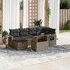 vidaXL Garden Sofa Set Grey