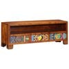 vidaXL TV Cabinet Multicolor Solid Acacia Wood TV Cabinet Rectangular