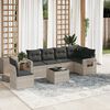 vidaXL Garden Sofa Set Light Grey, Dark Grey