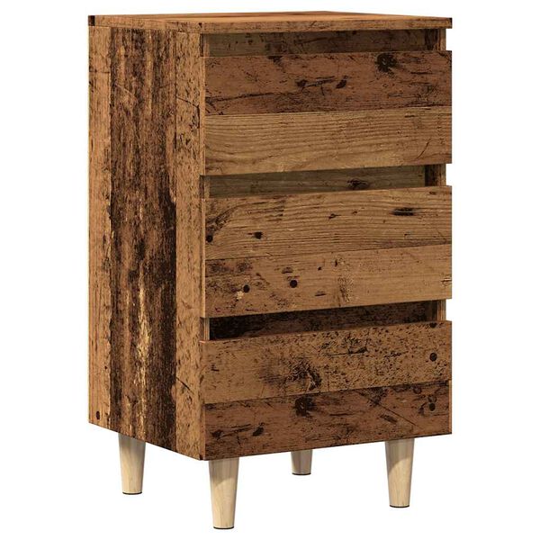 vidaXL Bedside Cabinet Old wood Engineered wood Compact Bedside Cabinet