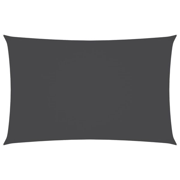 vidaXL Sunshade Sail Oxford Fabric Rectangular 13.1x23.0' Anthracite