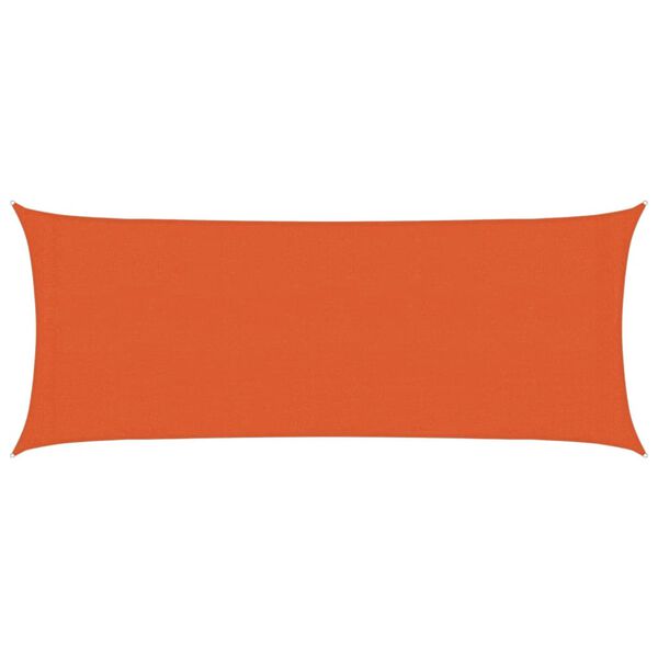 vidaXL Sunshade Sail 1.75 oz/ft&sup2; Orange 6.6x14.8' HDPE