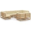 vidaXL Garden Lounge Set Honey brown Solid pine wood Medium Modular