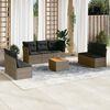 vidaXL Patio Sofa Set Grey