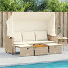 vidaXL Garden Sofa Beige