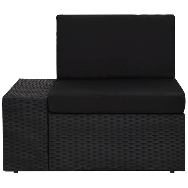 vidaXL Garden Lounge Set Black