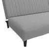vidaXL 2-Seater Sofa Bed Light Gray Velvet