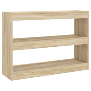 vidaXL Bookcase Sonoma oak Engineered wood 39.4 x 11.8 x 28.3 in Storage