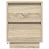 vidaXL Bedside Cabinet Sonoma Oak Engineered wood Medium Bedside Cabinet