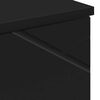 vidaXL Bathroom Cabinet with Storage Black 11.81 x 13.78 x 75.59 in